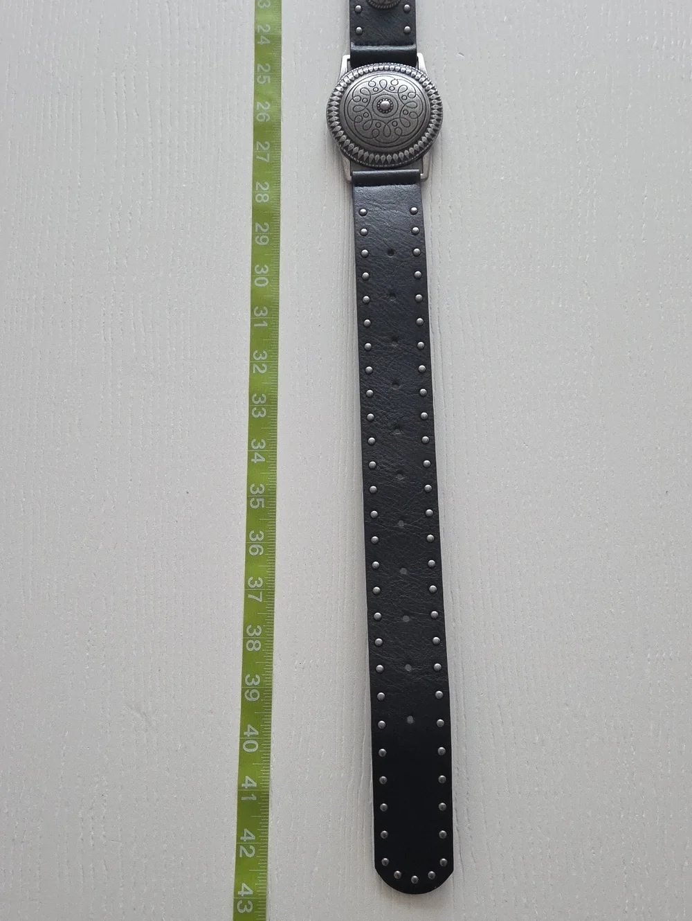 Black Belt with Decorative Silver Studs